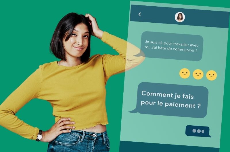 femme se demandant comment recevoir un paiement